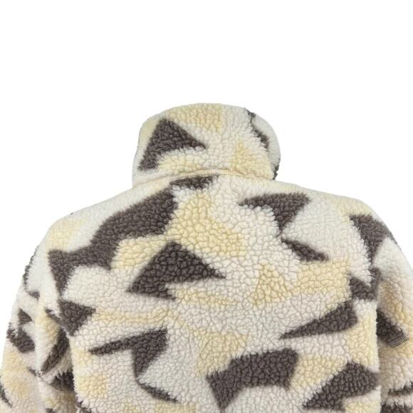 United‎ by Blue Recycled Sherpa Half Zip Pullover Egret Cream Beige Tan Size XS - Picture 7 of 12